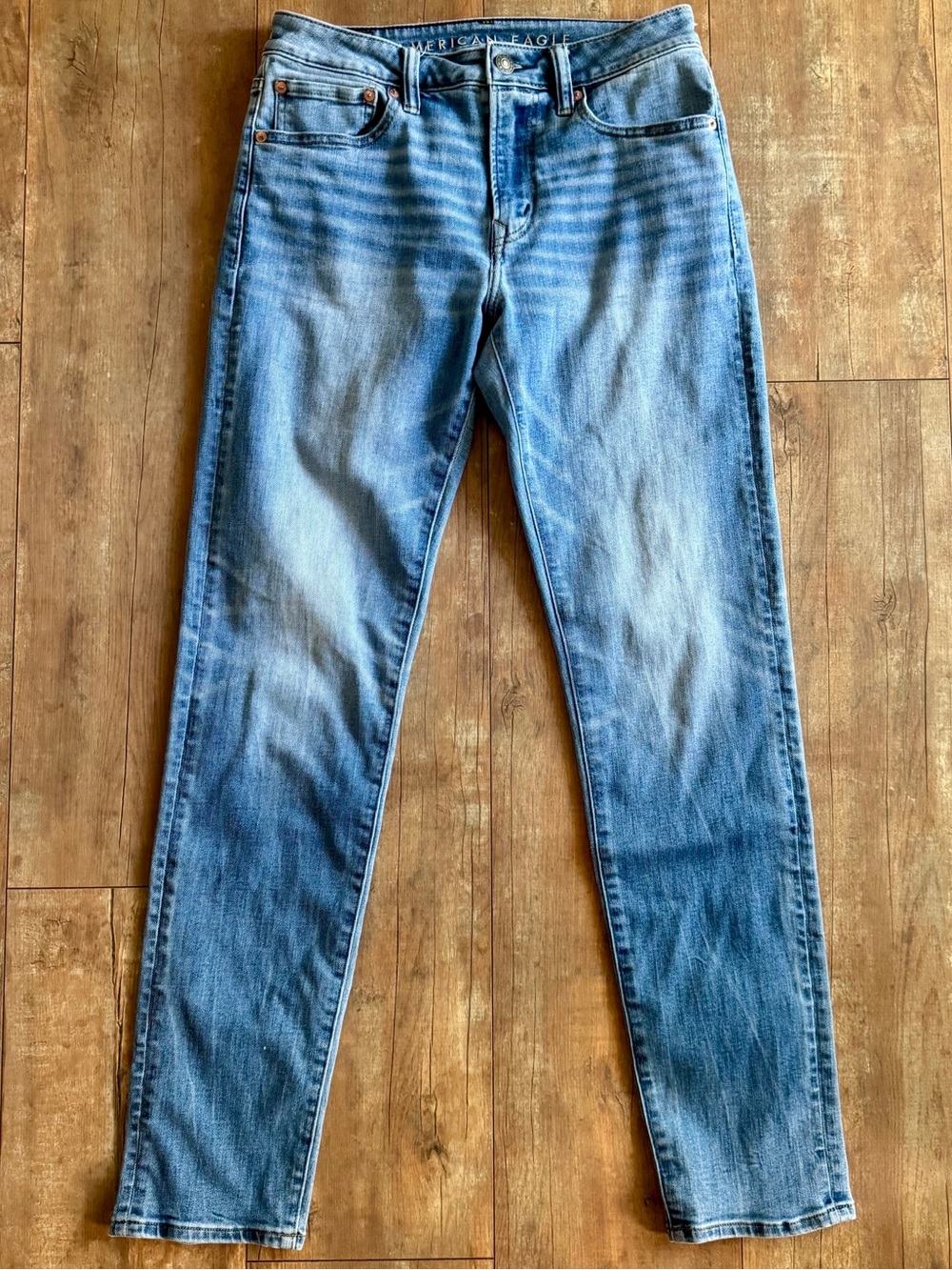 American Eagle Outfitters Athletic Fit AirFlex + Temp Tech Straight Leg Jeans